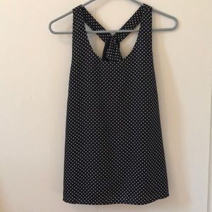 Pixley cross-back, polkadot dress tank/blouse
